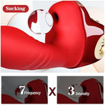 Portable Sex Machine Thrusting Automatic Sucking Rabbit G-Spot Vibrator For Women Pleasure Auto Clitoral Sex Toy Heating Wireless Vibrating Hands-Free Suction Cup Riding Dildo Leten Female Masturbator