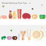 Pasta Food Toys, Wooden Play Kitchen Food , Play Food With Pots And Pans Playset, Kids Pretend Play Kitchen Accessories Toys Set For Girls Boys 3+Years Old