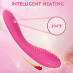 Rabbit Vibrator Dildo Sex Toy – 3 In 1 G Spot Vibrator Sex Toys Clitoral Stimulator With 10 Vibration 5 Sucking Mode, Heating Sucking Vibrators Adult Sex Toy For Women And Couple