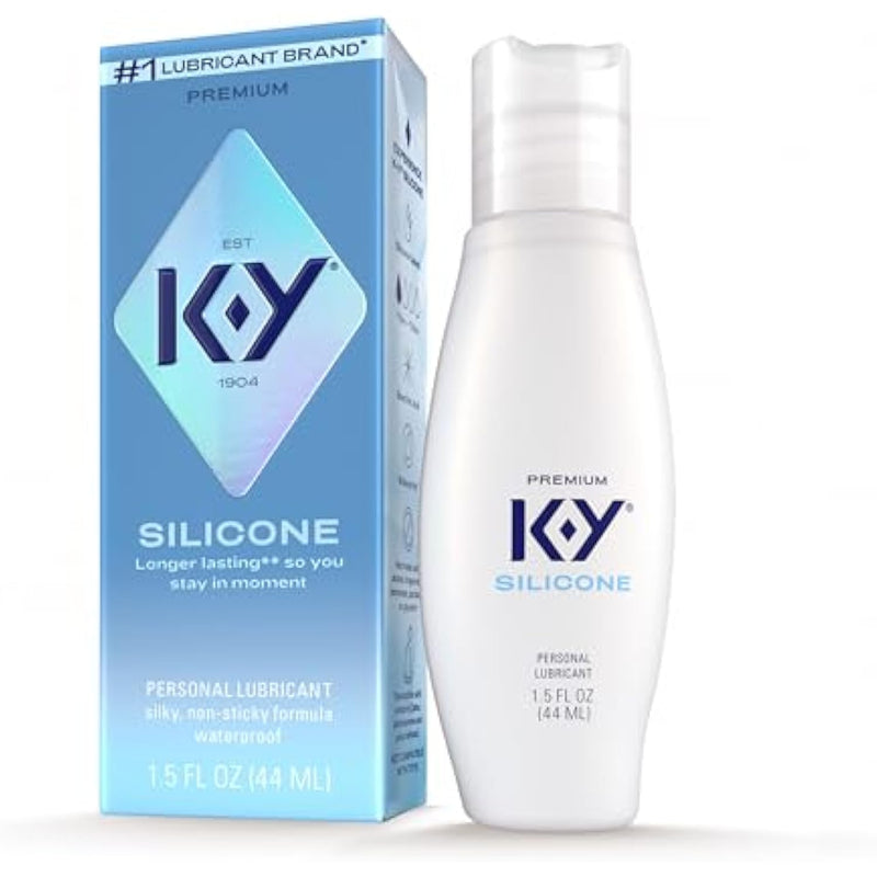 True Feel Premium Silicone Lubricant- Lube Compatible With Latex, Polyisoprene, Polyurethane, 1.5 Oz.