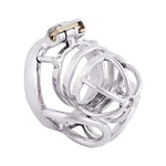 Male Cock Cage Stainless Steel Chastity Device, Comfortable Male Cock Cage Adult Game Sex Toy A350 (1.97 Inch / 50Mm)