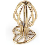 Sex Toys Metal Heart-Shaped Hollow Anal Plug Male And Female Flirting Golden Hollow Anal Plug Adult Masturbation Props L