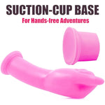 Realistic Hand Anal Plug Dildos, G Spot Huge Big Fantasy Fist Dildo Stimulation, Thick Hand Dildo With Strong Suction Cup, 8.26" Butt Plug Dilator Trainer, Sex Toy For Women Men Beginner (Pink)