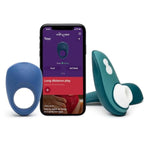 Liberty 2 Petrol Pleasure Air Clitoris Sucker With Travel Case & We-Vibe Pivot Vibrating Cock Ring - Couples Sex Toys Bundle