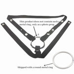 Anti-Off Male Chastity Cage Device Elastic Band Auxiliary Belt Adjustable Rope-Three Way Elastic Band