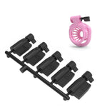 5 Disposable Plastic Locks, Chastity Cage Male Keys Black Portable Cock Cage Invisible Lock Cylinder Sex Toys Accessories For Men