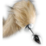 Sexy Fox Tail Cosplay Butt Plug,Anal Plug For Beginners Women Men Couple,Stainless Steel But Plug Sm Bondage Adult Sex Toys
