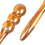 Glass Anal Bead Butt Plug, Crystal Glass Butt Plug Pleasure Wand, Double Ended Glass Dildo Stimulator Fetish Sex Slave Prostate Massager Masturbation Sex Toy For Women Men And Couple