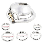 Male Super Short Cock Cage Ergonomic Design Hinged Ring Chastity Device Adult Game Sex Toy T1445 45Mm