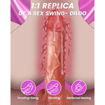 Thrusting Dildo Vibrator Sex Toys - Realistic Dildos Sex Toy Vibrator With 7 Thrusting & 8 Vibrating For Vagina G Spot & Anal Stimulation,Silicone Suction Cup Dildo Adult Toys For Women And Couple