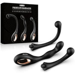 Silicone Butt Plug Trainer Set 3 Shape Anal Plug Kit, Male Prostate Stimulate Massager G-Spot Stimulation Anal Beads Dildos Training Sex Toys For Adult Beginner Men Women Couples