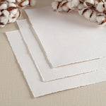 5 Sheets Handmade Watercolor Paper, 9 x 12 Inch, 300 lb 100% Cotton Cold Press