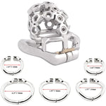Ergonomic Design Stainless Steel Male Chastity Device Easy To Wear Male Cock Cage K345 (45Mm/ M Size)