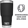 Rambler 30 oz Stainless Steel Vacuum Insulated Tumbler w/MagSlider Lid, Black