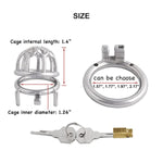 Male'S Chastity Device Cage Stainless Steel Trainer Kit For Men Chasity Cage J0140 40Mm