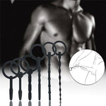 Sex Toys - Catheters & Sounds Male Stainless Steel Penis Dilator Urethal Rod Urethral Obstruction Cock Expansion Stimulation Plug Anal Plugs For Men, Couples Sm Sex Toys (Silicone 8-Piece Set)