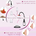 Pussy Pump Sex Toys, Clitoral Pumps Enhance Sensation, Increase Female Sexual Pleasure, Adult Game Nipple Clitoral Stimulator, Vacuum Vaginal Pump 5 Suction Cups, Promote Couple Pleasure