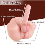 3 In 1 Sex Doll With Realistic Dildo Vagina Anus, Sex Toy With Flexible Dildo For Women,Transsexual Love Doll With Penis&Pussy For Woman Men Gay Unisex Masturbation Couple Adult Sex Toy (Fair)