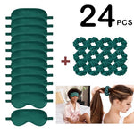 24Pcs Satin Eye Mask Silk Sleep Masks Silky Eyes Cover Blackout Blindfold Eyeshade Scrunchies Hair Ties Travel Wedding Gift
