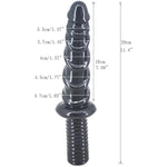 11.4 Inch Long Female Realistic Dildo With Handle, Waterproof G Spot Dildo Anal Dildo With Textures Adult Sex Toy For Women Couples - Black