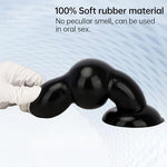 Anal Bead Butt Plug Trainer - Large Anal Plug Dildo with 2 Gradual Large Bead, Anus Dilator Anal Ball Prostate Massager Adult Sex Toy for Men Women (S)
