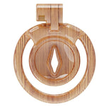 Woodgrain Mini Inverted Concave Male Resin Breathable Protection Cage With 4 Fixed Arc Rings (43Mm/46Mm/49Mm/51Mm) (Xx-1Mw)