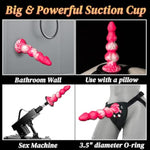 10” Big Knot Monster Fantasy Dildo: Thick Pink Horse Dragon Dildo With 3 Dog Knots, Large Giant Girthy Liquid Silicone Anal Dildos With Suction Cup For Riding, Adult Sex Toys & Games For Women Men Gay