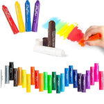 24 Color Tempera Paint Sticks, Quick-Dry Art Set for Teens & Students