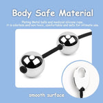 Metal Anal Butt Plugs With Pull Ring Anal Beads Prostate Massager Anal Training Trainer Anal Beeds 5 Balls Adult Toys Sex Toys For Men Women Gay Couples Beginners