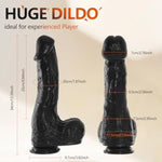 2.95” Diameter Xxl Huge Thick Dildo With Big Glans - 13.4 Inch Extra Large Fake Penis With Strong Suction Cup Dong,Giant Realistic Penis Monster Dildos Sex Toys For Advanced Women Couple