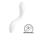 Rrrolling Pleasure Vibrator Sex Toy | Adult Toys For Women | Best G-Spot Clit Stimulation | Vibrating Sexual Pleasure Device | Stimulation Vibrators | Woman Sextoy (White)