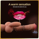 Silicone Intimate Massagers?Realistic Horse Vibrating Dildo Artificial Penis Av Stick 10 Frequency Heating Clitoris Masturbator Soft Silicone G Spot Stimulating Toy