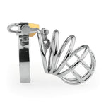 Metal Chastity Cage - Adjustable Thickened Carabiner, Cock Cage For Male Penis Exercise, Adult Sex Toys, Chastity Device With Smooth Surface And Includes 3 Keys (1.96In)