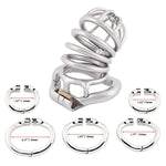 Comfortable Male Chastity Belt Ergonomic Design Long Cock Cage K945 (45Mm M Size)