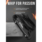 Bdsm Flogger 18" And Feather Tickler For Adults Bedroom 15" Set, Faux Leather Bdsm Whip And Sex Tickler For Foreplay