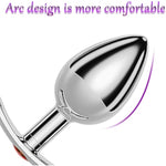 Anal Plug With Fox Tail For Cosplay Jewelry Anal Trainer Kit For Adult 3Pcs Replaceable Stainless Steel Anal Plugs For Beginners Couple Women Men