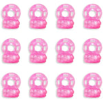 12 Pieces Vibrating Penis Rings, Cockscomb Rings, Clitoral Mini G-Spot Vibrator, Penile Erection Enhancement Products, Adult Pornographic Sex Toys, Male Delayed Ejaculation,Rooster Ring Sex Machine