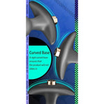 Anal Plug Vibrator - Silicone Cone Butt Plug Dilator With Curved Base & Slender Waist - 16 Vibration Modes - Usb Charging - 4.92 X 1.37 Inch Prostate Massager Sex Toy For Women Men Masturbation (M)