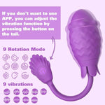 App Remote Control G Spot Vibrator With Rotating Massage Beads, Long Distance 9 Vibrating Modes Couple Vibrators Rechargerable Waterproof Female Sex Toys For Women And Couple
