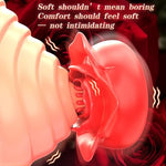 Nipple Toys Vibrator, Rose Soft Silicone Vibrating Nipple Clamps for Women