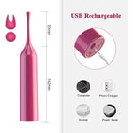 High-Frequency G Spot Clitoral Vibrator For Women - Super Powerful Mini Clitoris Stimulator With 10 Vibration Modes, Rechargeable Vibrating Massager Wand For Women For Sex Barbie Pink