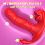 Thrusting Dildo, Rose Sex Toy Vibrator With Remote, Vibrator Wand Stimulation G Spot Clitoral And Nipples With 9 Vibration And 9 Thrusting Modes, Sexual Pleasure Tools For Women, Adult Toys For Female