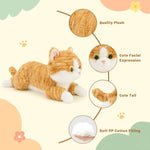Kitten Plush Toy, Premium Cat Stuffed Animal, 10” (Yellow)