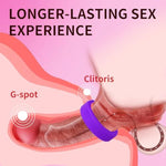 Silicone Elastic Penis Ring Hard Erections Sex Toy Design For Men Erection Enhancing Last Longer & Harder (Purple;)