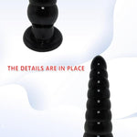 Super Big Anal Plugs Anal Beads Giant Butt Plug Trainer Sex Toys With Strong Suction Cup Soft Flexible Anal Butt Plug Anal Stretcher For Men Women Couples Huge Anal Sex Toys (Black)