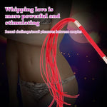 Sex Toys For Women Sexual Whip Restraint Bondage For Couples Faux Leather Crop Sex Toy For Adults Role Play Flogger Fetish S&M Flirt Tools Bdsm Play Bondage Sex Whip Spanking Paddle(Red)