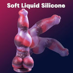 9.8" Monster Dildo Dog Dildos With 2 Big Knots, Knot Dildo With Strong Suction Cup, Huge Dil-Do Lifelike Skin-Touching Feeling, Fantasy Dildos Sex Toys For Women, Men, Gays Couples