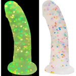 1.85'' Diameter Glowing Huge Dildo, Liquid Silicone Realistic Dildos With Strong Suction Cup For Hands-Free And Strap-On,Lifelike Penis Adult Sex Toy For G-Spot Stimulation And Anal Play.…