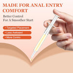 1-Gen Anal Desensitizing Comfort Cream, Water-Based Lube Gel with Syringe Applicator, Disposable 3 Pack, Beginner-Friendly Sensitivity Control, Smooth Glide