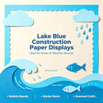 70 Sheets Lake Blue Construction Paper, 9 x 12 Inch, Medium Weight